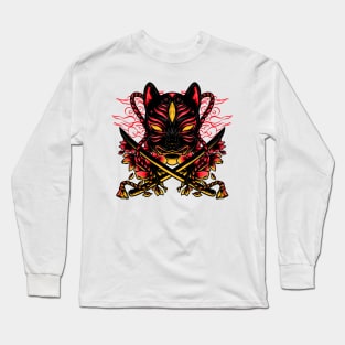 Masked Warrior of the Dual Blades Long Sleeve T-Shirt